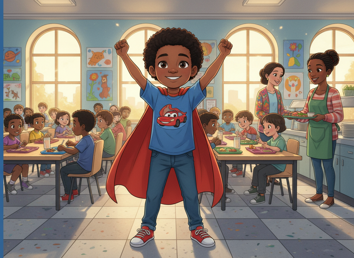 Cover for Washing Hands Before Eating